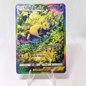Leafeon ex pokemon pocket app tcg proxy haute qualité Pokemon card custom full art triomphal light set