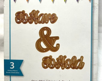 Spellbinders Die Cut Story of Us To Have & To Hold Celebrations DIY Crafts Diecut