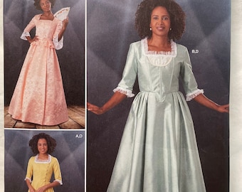 New Simplicity S9251 Pattern Woman's Costume Historical Victorian Ball Gown Misses Plus Size 14-22 Princess Story Book Dress Period