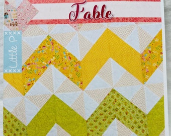 Fable Quilt Pattern by Its Sew Emma Using Fat Quarter Quilt Pattern Square Zig Zag Baby Quilt