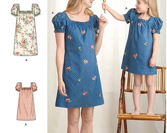 Simplicity S9316 Mom and Daughter Dress Sewing Pattern Matching Outfits NEW Misses size 6-16 and Girls size 3-8 Dresses