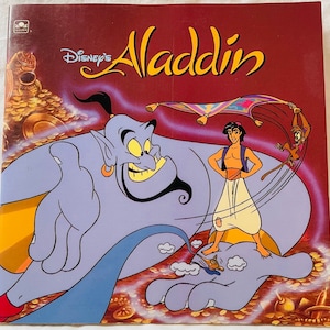 Disney&#39;s Aladdin Vintage A Golden Book 1992 1st Edition 1st Printing Collectible Good Condition