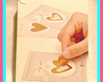 Tarjetas rascables para revelar el género de Pebbles, 12 tarjetas por paquete, regalos para baby shower, juegos de fiesta, recuerdos de papel, álbum de recortes, recuerdos, caja de 2