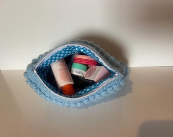 Crochet Makeup Bag l Handmade Bubble Pouch l  Handmade Makeup Bag l Bubble Pouch
