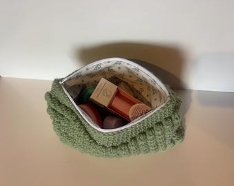 Crochet Makeup Bag l Handmade Bubble Pouch l  Handmade Makeup Bag l Bubble Pouch