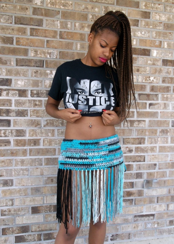 Crochet Bikini Bottom Coverup Crochet Hip Belt Festival Etsy