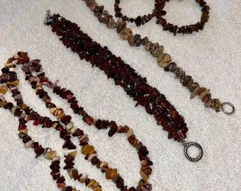 Tiger Eye Jewelry. Tiger Eye Necklace,  Earrings and Bracelets, Genuine Gem Stones, Tiger Eye Accessories, Tiger Eye Hoop Earrings