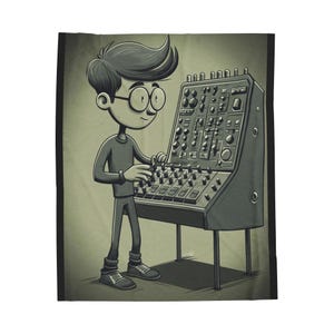 Synth Nerd - Plush Blanket