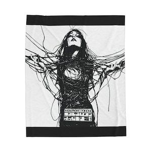 Wired Woman - Plush Blanket