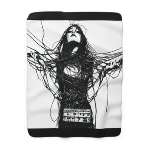 Wired Woman - Sherpa Fleece Blanket