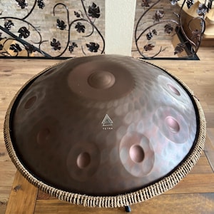 Color-Shift Bronze Rose Gold Handpan: 432Hz Tuned Stainless Steel Drum