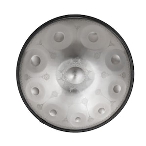 Handmade D Kurd Handpan: 10/12-Note Stainless Steel Drum - 440/432 Hz