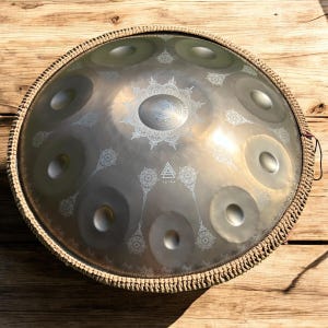 D Kurd Stainless Steel Handpan: 12-Note Hand-Tuned Drum - 440/432 Hz
