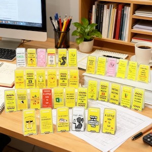 Funny Mini Office Desk Signs,Workspace Desk Accessory,Humorous Gift for Coworkers,Friends,Self,Spice Up Workspace with Humor&Practicality