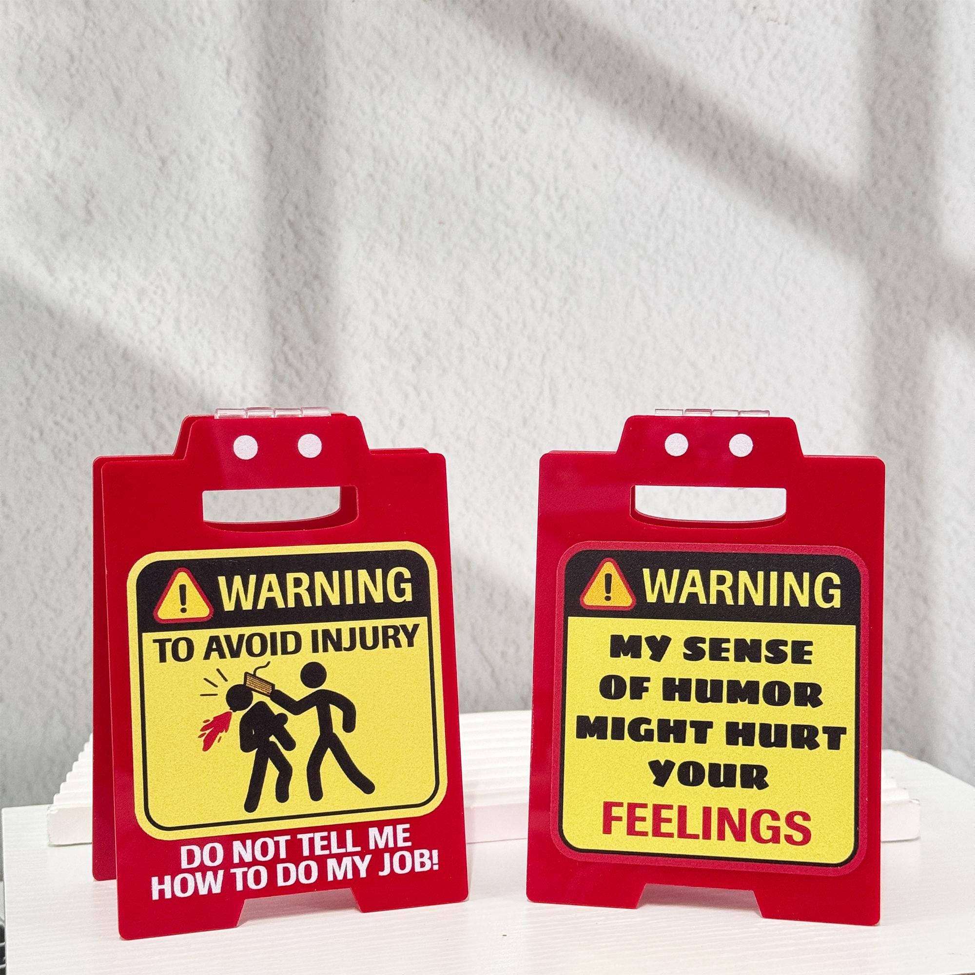 Funny Office Desk Signs,warning Desk Signs,work Forecast,little ...