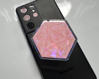 Pink DnD D20 Phone grip