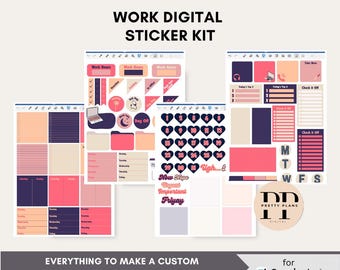 Work Digital Planner Stickers for Goodnotes | Aesthetic & Functional ...