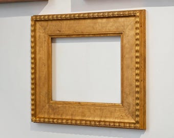 Retro Solid Wood Gold Picture Frame, Custom Classical Photo Frame