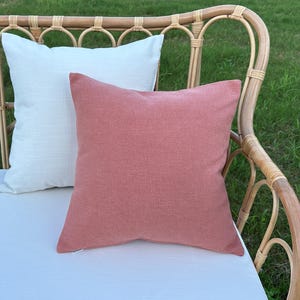Pink Outdoor Waterproof Pillow, Decorative Pillow, Waterproof Mouldproof Pillow, Summer Outdoor Bench Pillow.