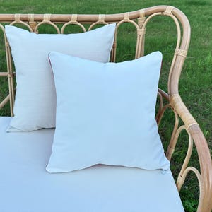Ivory Outdoor Waterproof Pillow, Decorative Pillow, Waterproof Mouldproof Pillow, Summer Outdoor Bench Pillow.