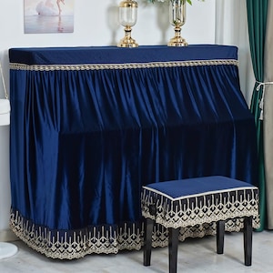 Piano covers, dust covers, pianist gifts, custom sizes, piano covers in various colors, living room piano decoration