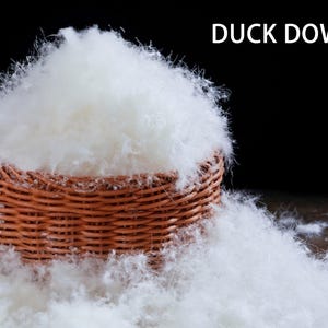Duck down, natural down, pillow filling, down filling, home decoration, duvet,  down, original filling.