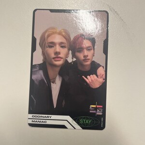 Cartão de fotos Stray Kids Hyunjin e Lee Know Oddinary