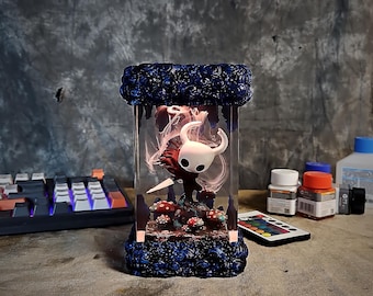 Hollow Knight v2  Epoxy Resin Lamp,Handmade Custom Epoxy Lamp, Box Lamp, Ocean Lamp, Birthday Gift, Christmas Gift, Valentine Gift