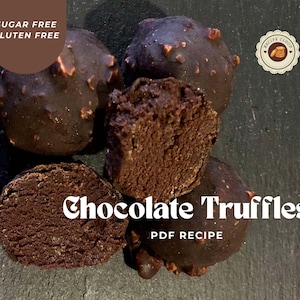 Truffles Recipe PDF | Chocolate Healthy Candies | Sugar Free Dessert | Gluten Free | Candies for Kids | How to cook | Digital Recipe