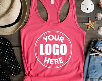 Custom Logo Tank Top, Personalized Business Shirt, Company Branding Tank