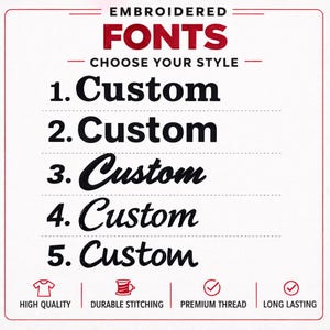 Embroidered Fonts
