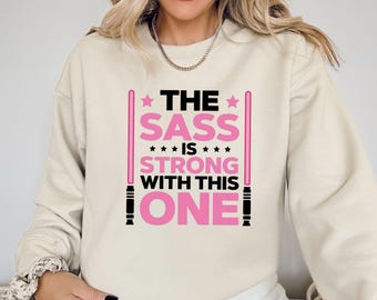 The Sass Is Strong Shirt, Girl's Jedi Shirt, Star Wars Shirt, Pink Disney Shirt, Kids Disney World Shirt