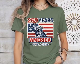 Embroidered 250 Years American Independence Shirt, Patriotic Eagle 1776-2026 Sweatshirt, USA 250th Anniversary