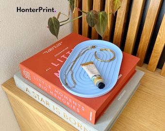 Minimalist Oval Tray STL File | 3D Printable Jewelry Dish, Key Holder, Trinket Organizer | Digital Download for 3D Printing