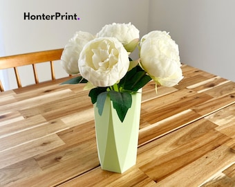 Polygonal Vase STL 3D Print File, Digital Download for 3D Printing, Modern Home Decor Vase, 3D Print Home Decor