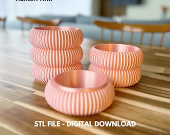 Modular Vase, Planter & Storage STL File Set for 3D Printing, Digital Download for 3D Printing, 3D Print Home Decor