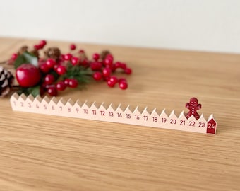 Advent Calendar STL Files – Gingerbread & Christmas Tree Countdown | 3D Printing Holiday Decor | Digital Download