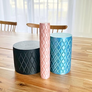 Storage box container set with screw cap STL File for 3D Printing, 3D Print Home Decor, Organizer 3D STL File