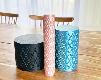 Storage box container set with screw cap STL File for 3D Printing, 3D Print Home Decor, Organizer 3D STL File