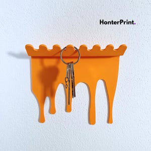 Modern Wall Key Holder STL File: 3D Print Home Decor (Digital Download)