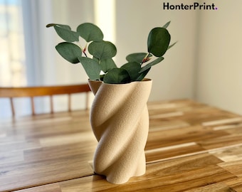Twister Modern Vase STL 3D Print File, Digital Download for 3D Printing, Modern Home Decor Vase, 3D Print Home Decor