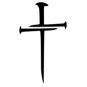 Puede incluir: Una cruz negra con un diseño simple. La cruz está hecha de dos piezas de madera que se unen en el centro.