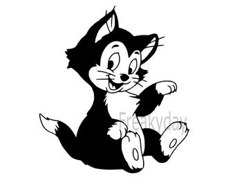 SVG - Figaro Cat Silhouette from Pinocchio – SVG for Crafts & Decor - Digital Download - Cut File