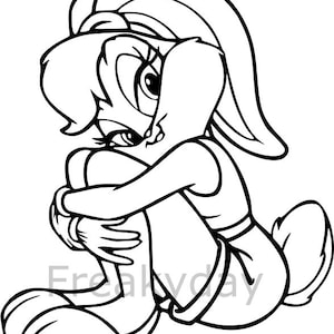 SVG - Lola Bunny - The Stylish Looney Tunes Character - Digital Download - Cut File