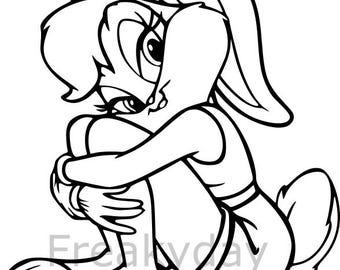 SVG - Lola Bunny - The Stylish Looney Tunes Character - Digital Download - Cut File