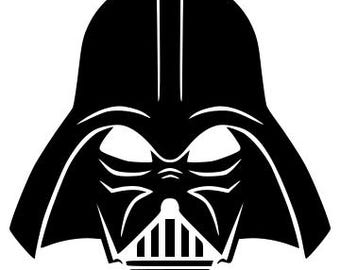 SVG - Darth Vader Silhouette - Iconic Star Wars Villain Design - Digital Download - Cut File