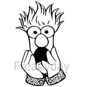 SVG - Beaker - The Lovable Lab Assistant from The Muppets - Digital Download - Cut File