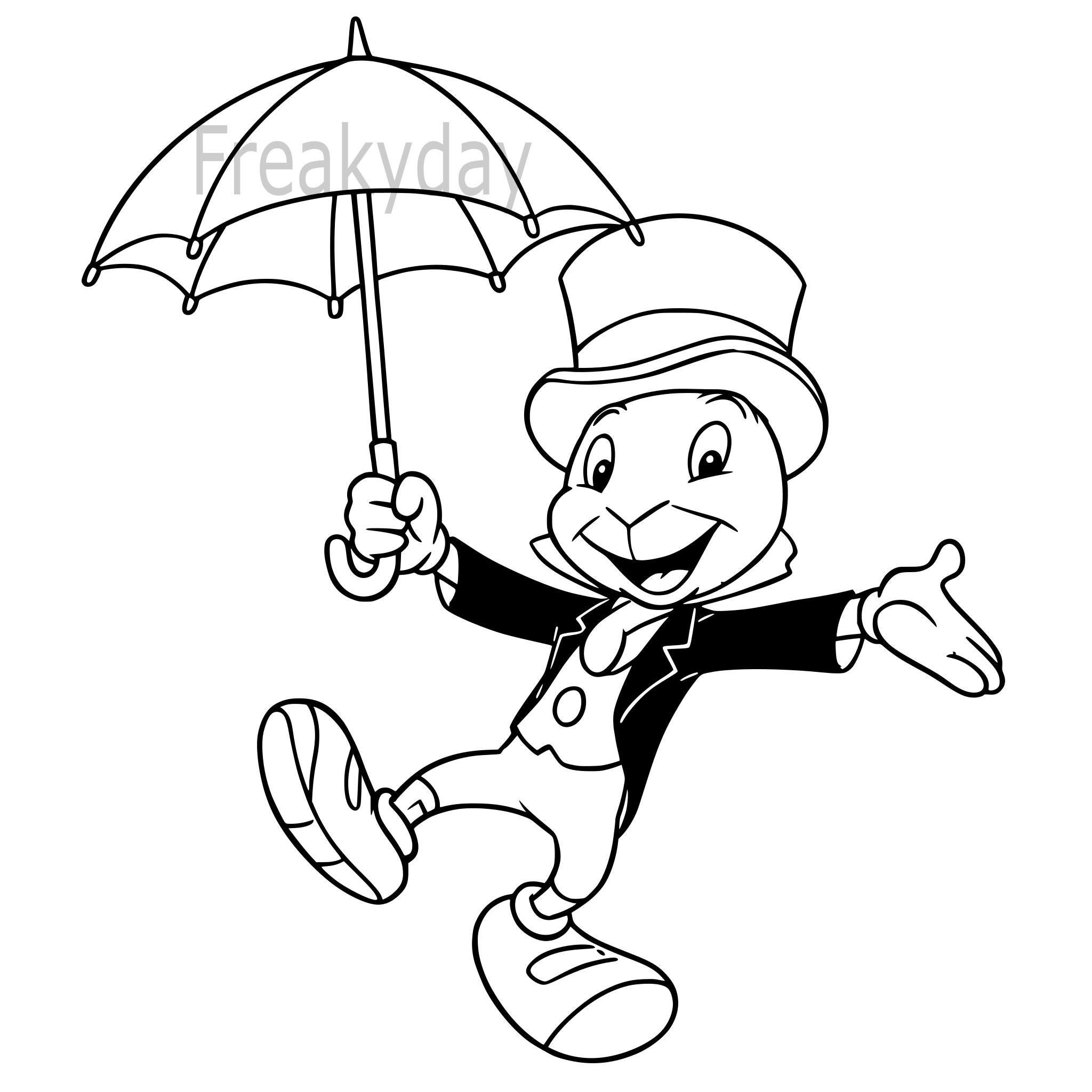 SVG - ジミニー・クリケット - ピノキオのクラシックディズニー