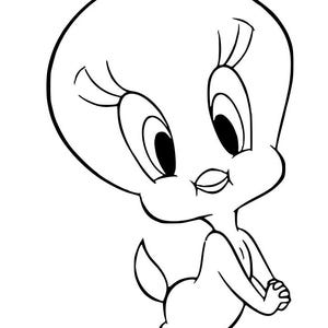 SVG - Tweety Bird - Classic Looney Tunes Character - Digital Download - Cut File