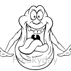 SVG - Slimer - Iconic Ghostbusters Artwork - Digital Download - Cut File